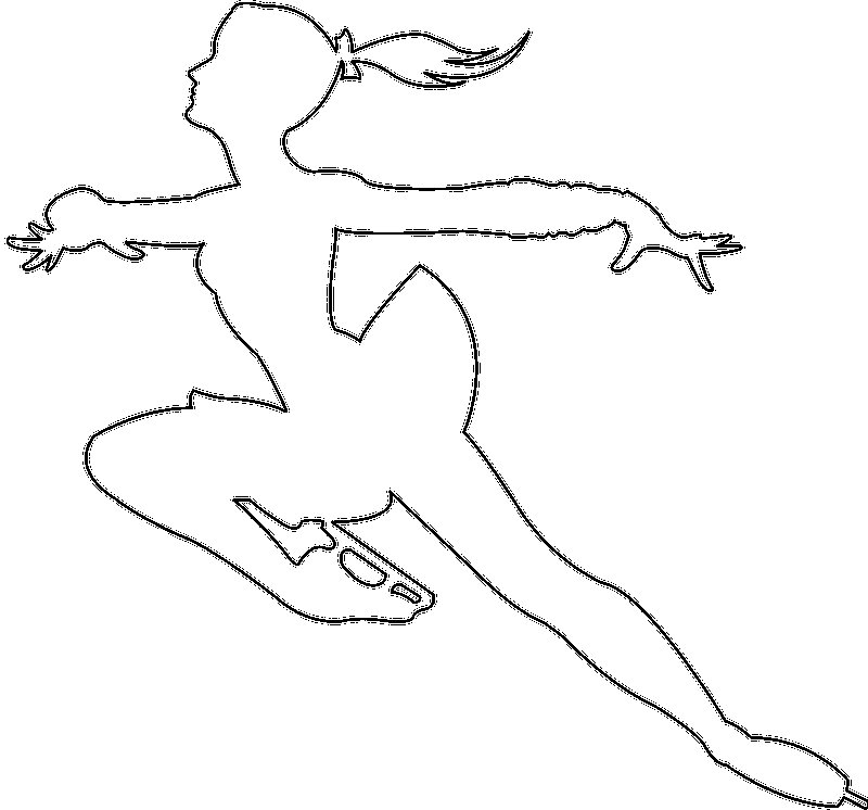 Фигуристы раскраска