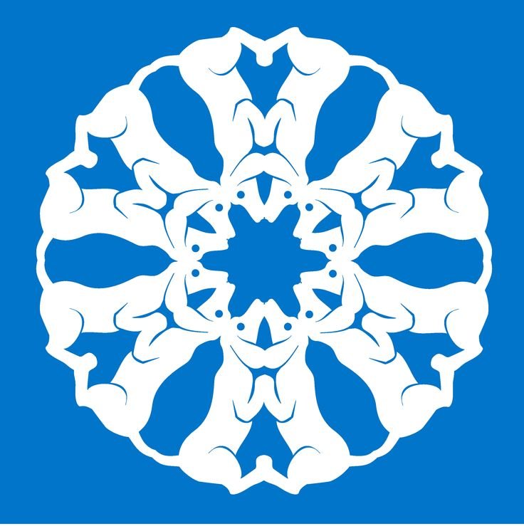 Снежинка тигр