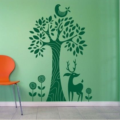 Трафарет на стену в детскую