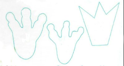 Шаблон лягушачьих лапок