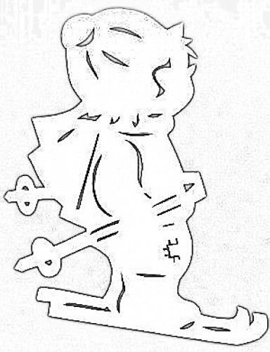 Вытынанки дети зимой