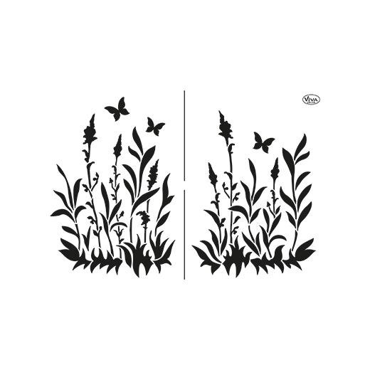 Трава трафарет для вырезания