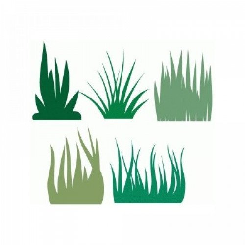 Травка трафарет