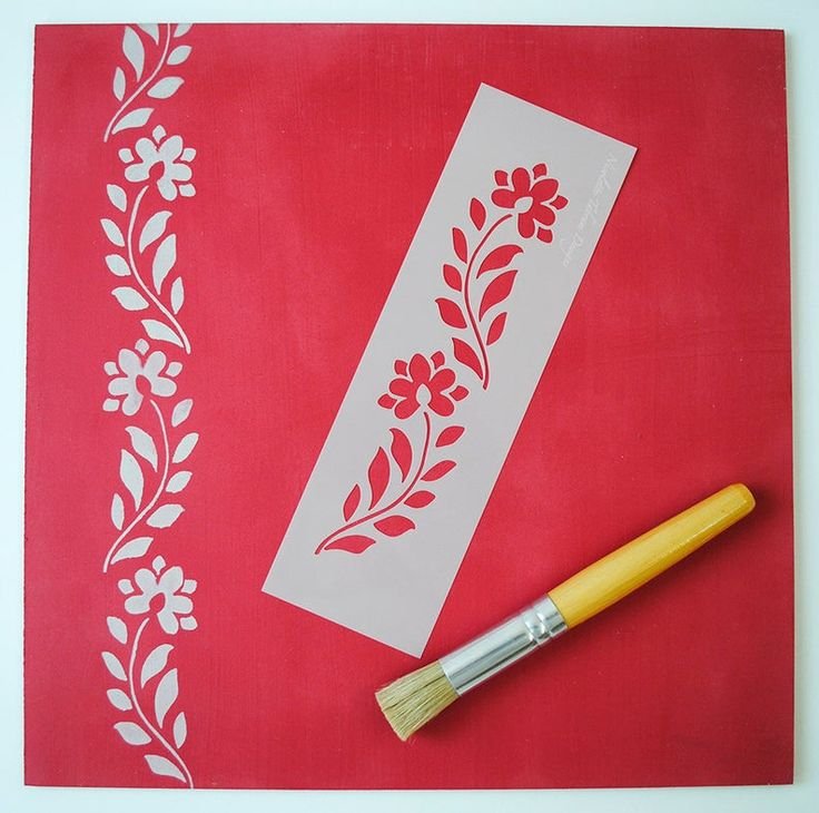 Трафаретная роспись ткани