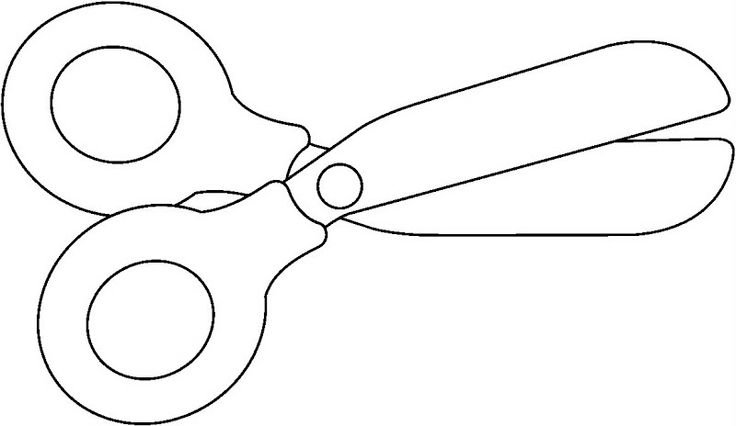 Ножницы трафарет