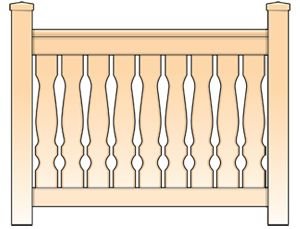 Балясина «прорезная»