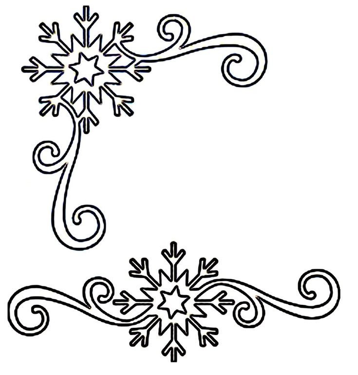 Трафарет "новогодний узор"
