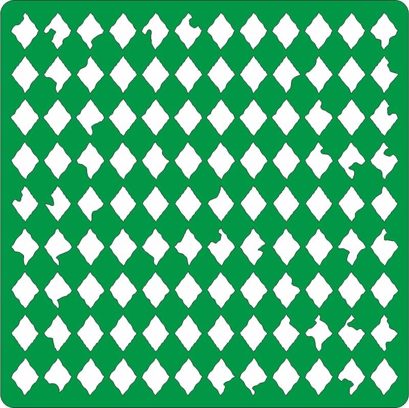 Трафарет фоновый ромбы