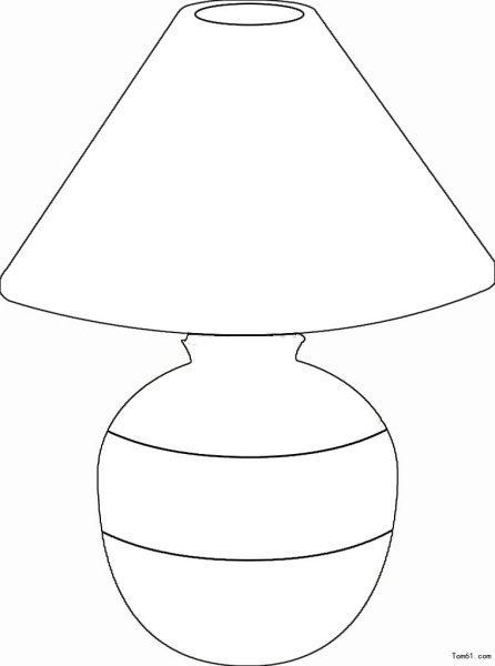 Раскраска лампа настольная