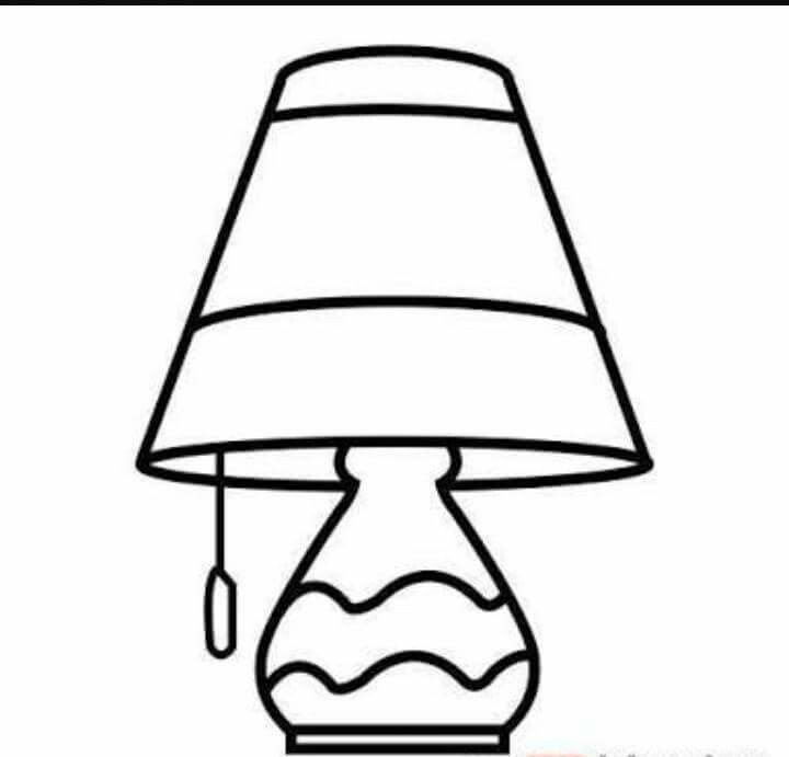 Лампа раскраска