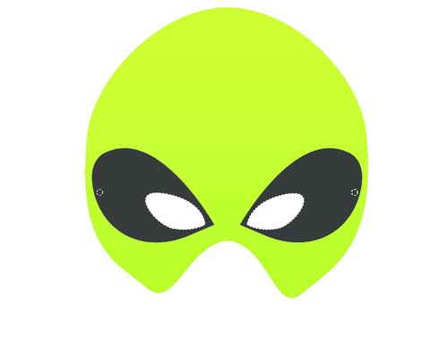 Маска инопланетянина для детей