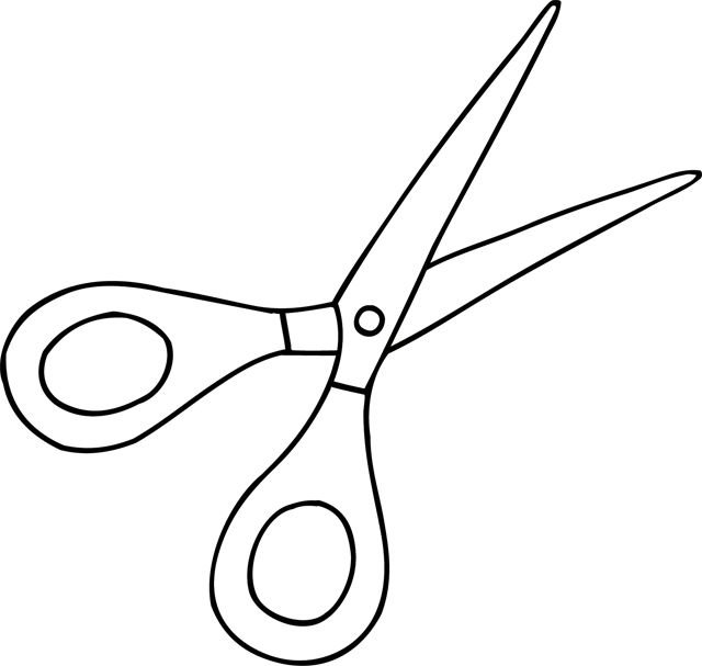 Ножницы карандашом