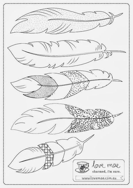 Перо трафарет