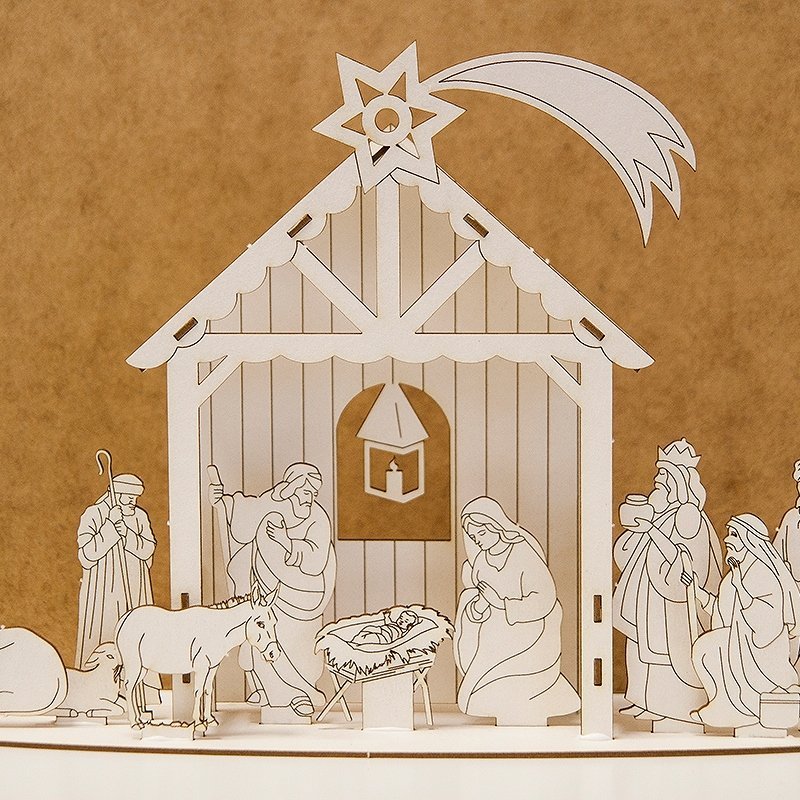 Фигурки для вертепа из бумаги