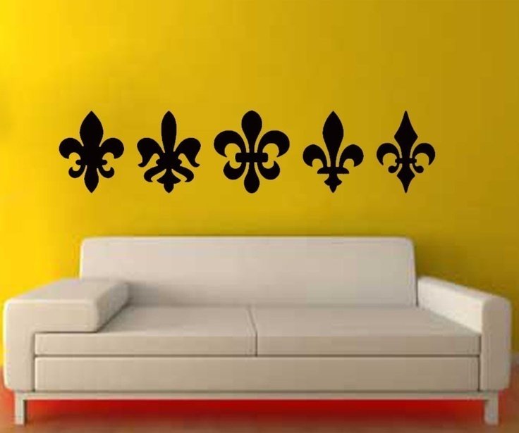 Трафареты в интерьере