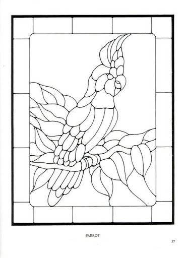 Витраж раскраска