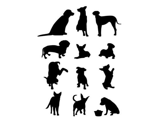Силуэт собаки