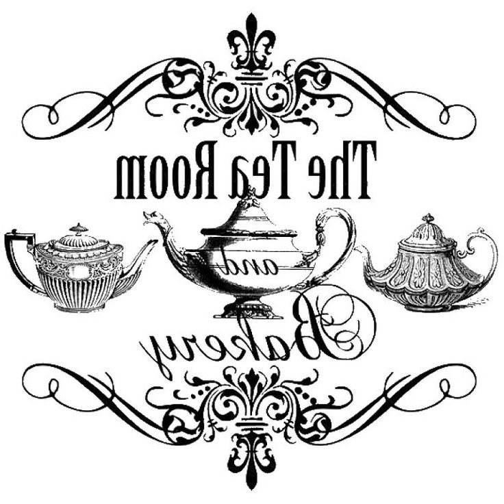 Надписи монохром для декупажа