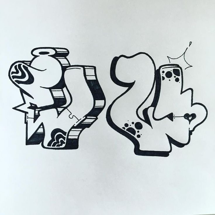 Трафареты в стиле граффити