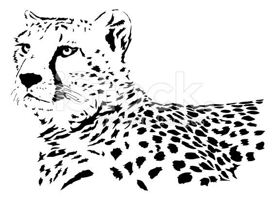 Гепард силуэт