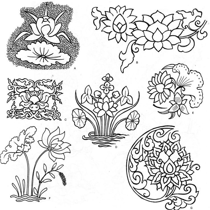 Орнаментальные мотивы растительные