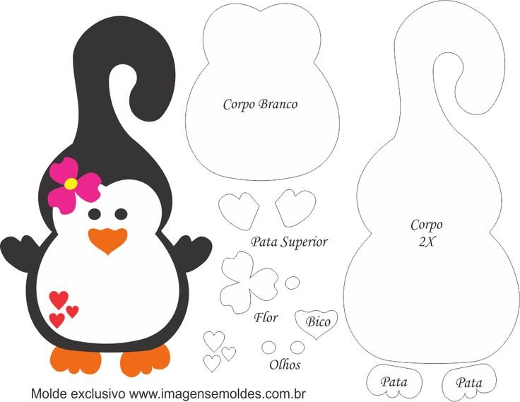 Игрушки из фетра шаблоны