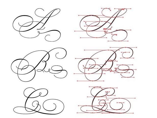 Красивые расписные буквы
