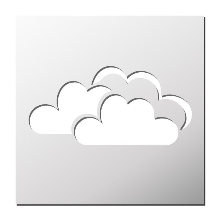 Облако трафарет для вырезания