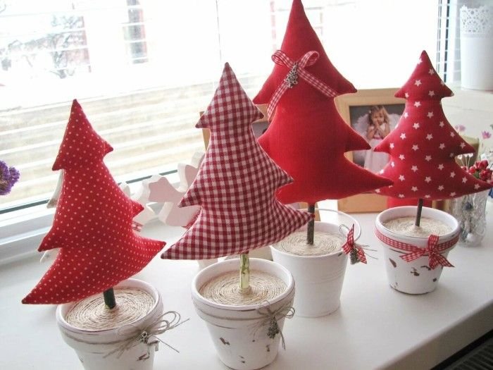 Новогодняя елочка из ткани