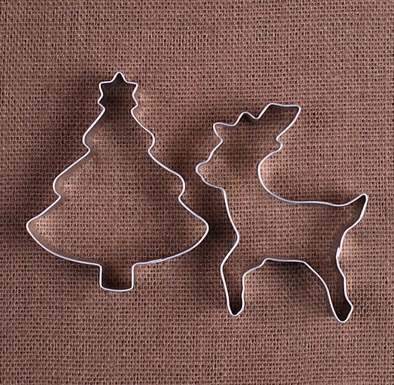 Трафарет оленя для выпечки печенья