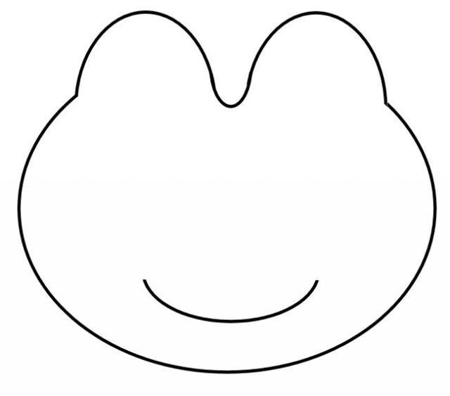 Шаблон головы лягушки