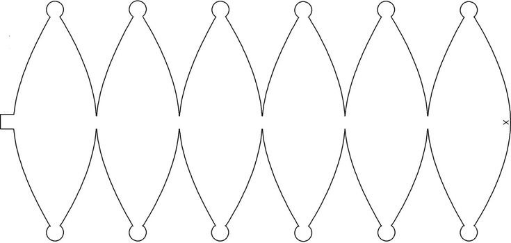 Развертка шара из бумаги