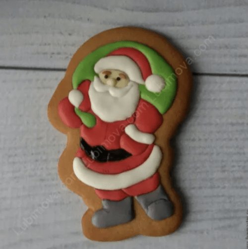 Пряники Санта Клаус с формочками