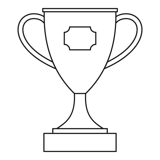 Кубок раскраска для детей