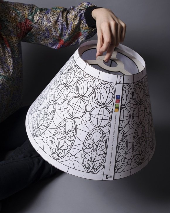 Трафарет для абажура