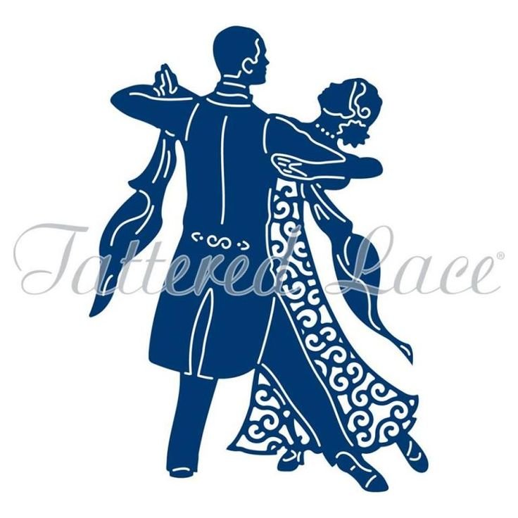 Трафарет танцующей пары