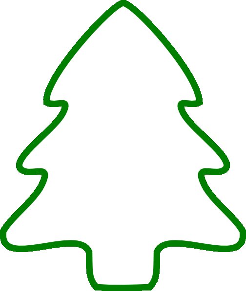 Елочка шаблон