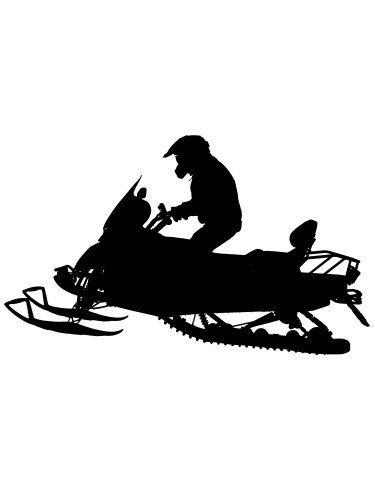 Снегоход без фона