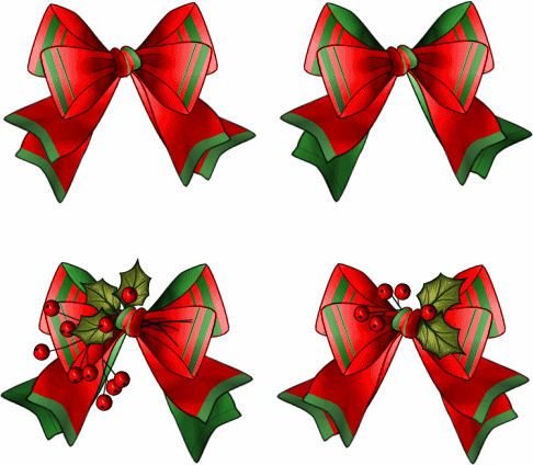 Бантик на елку зеленый