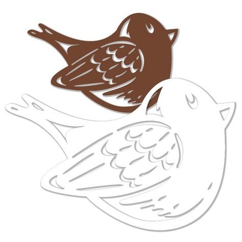 Трафарет птицы для вырезания