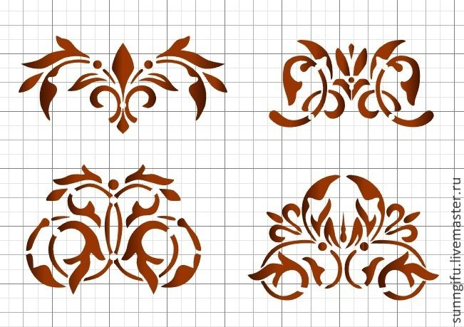Трафарет вензеля