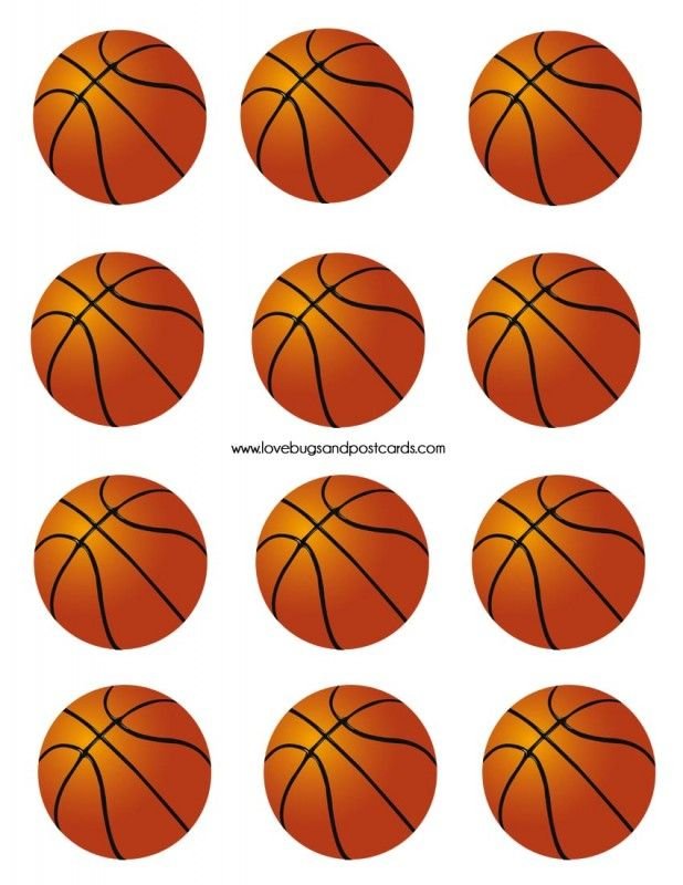 Баскетбольный мяч для распечатки