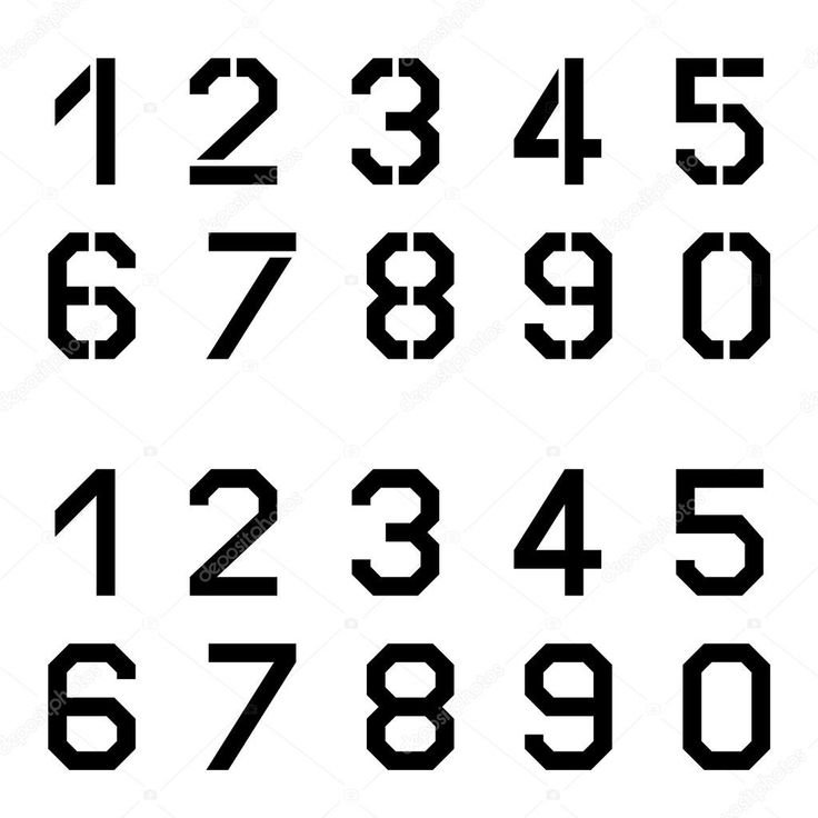 Трафарет "цифры"