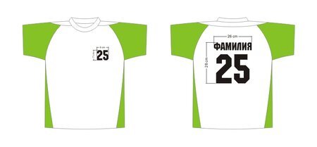 Макет футболки для печати