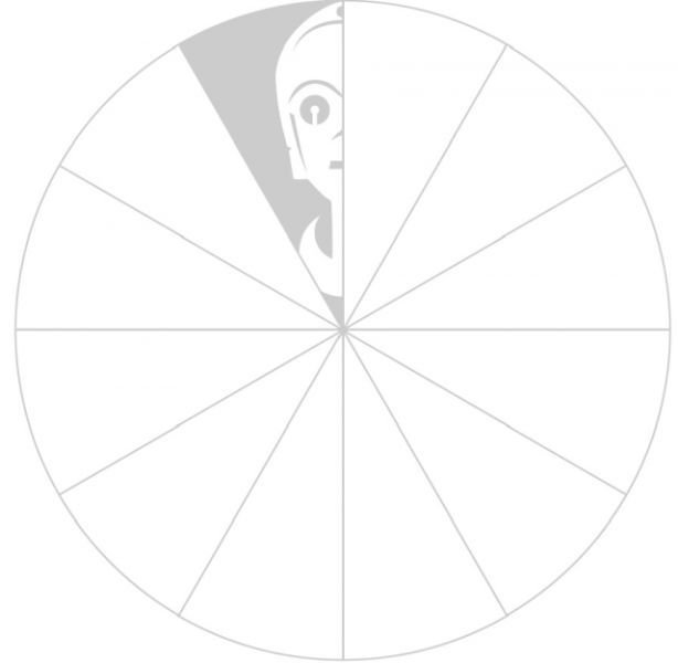 Снежинка Звездные войны трафарет