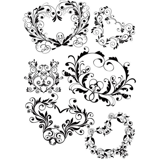 Трафареты для росписи свадебных бокалов