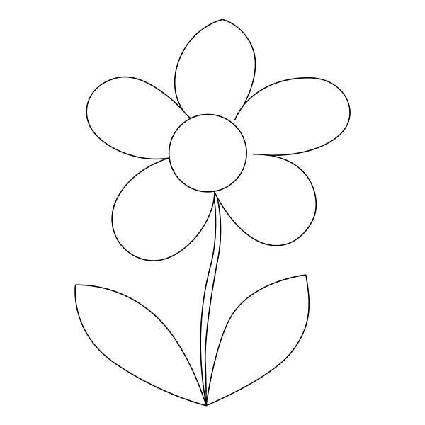 Цветы шаблон для аппликации