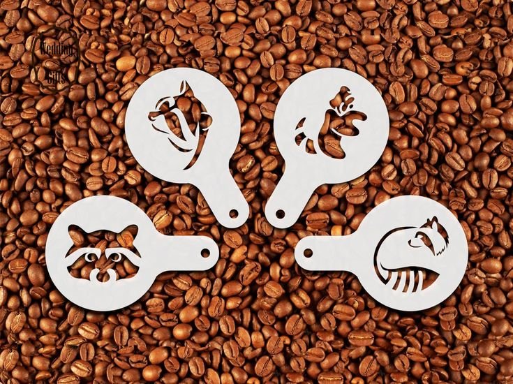 Трафареты для корицы в кофе