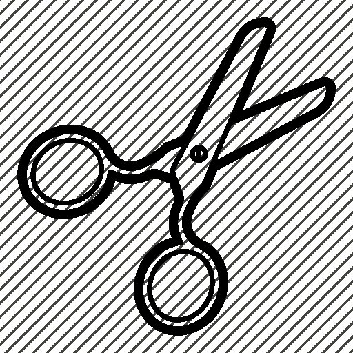 Ножницы трафарет