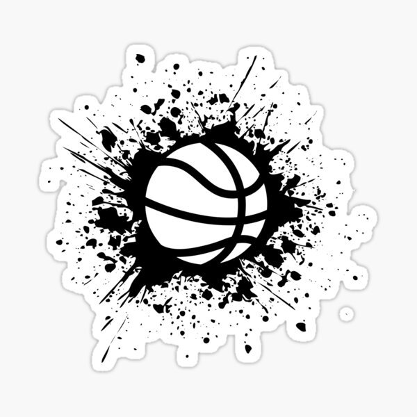 Баскетбольный мяч черно белый